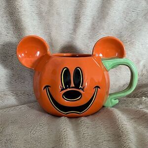 Disney Parks Mickey Mouse Halloween Jack-o-Lantern Mug